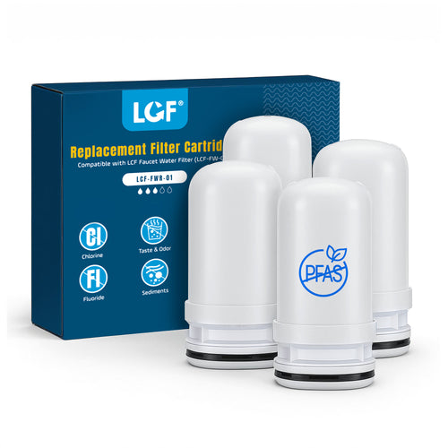 LCF Faucet Water Filter Replacement Cartridge,  LCF-FWR-01