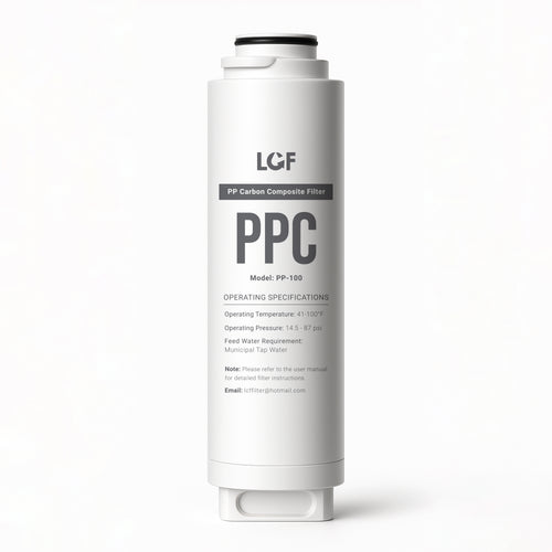 LCF PPC Replacement Filter for Under Sink Water Filter System – Sediment & Chlorine Reduction