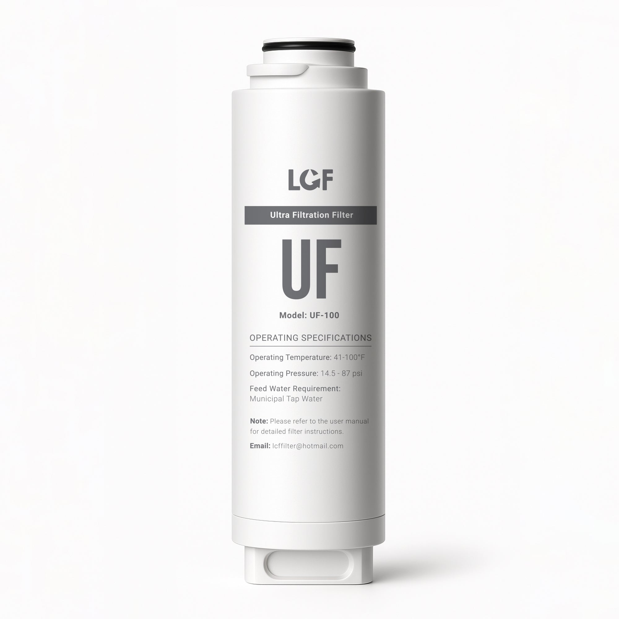 LCF 0.01μm UF Replacement Filter for Under Sink Water Filter System – Bacteria Reduction