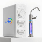 LCF 0.01μm Under Sink Ultra Filtration Water Filter System with Alkaline Minerals & LED UV Faucet