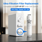 LCF PPC Replacement Filter for Under Sink Water Filter System – Sediment & Chlorine Reduction