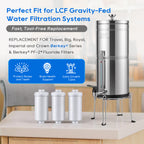 LCF Fluoride Water Filter Replacement, Targets Fluoride, Arsenic & Heavy Metals for LCF Gravity Systems