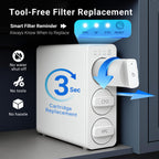 LCF PPC Replacement Filter for Under Sink Water Filter System – Sediment & Chlorine Reduction