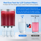 LCF Gravity Water Filter System, 3 Gallon Stainless Steel Countertop Water Purifier with 6 Filters, Stand & Water Level Spigot