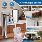 LCF 360° Rotating Stainless Steel Faucet Water Filter