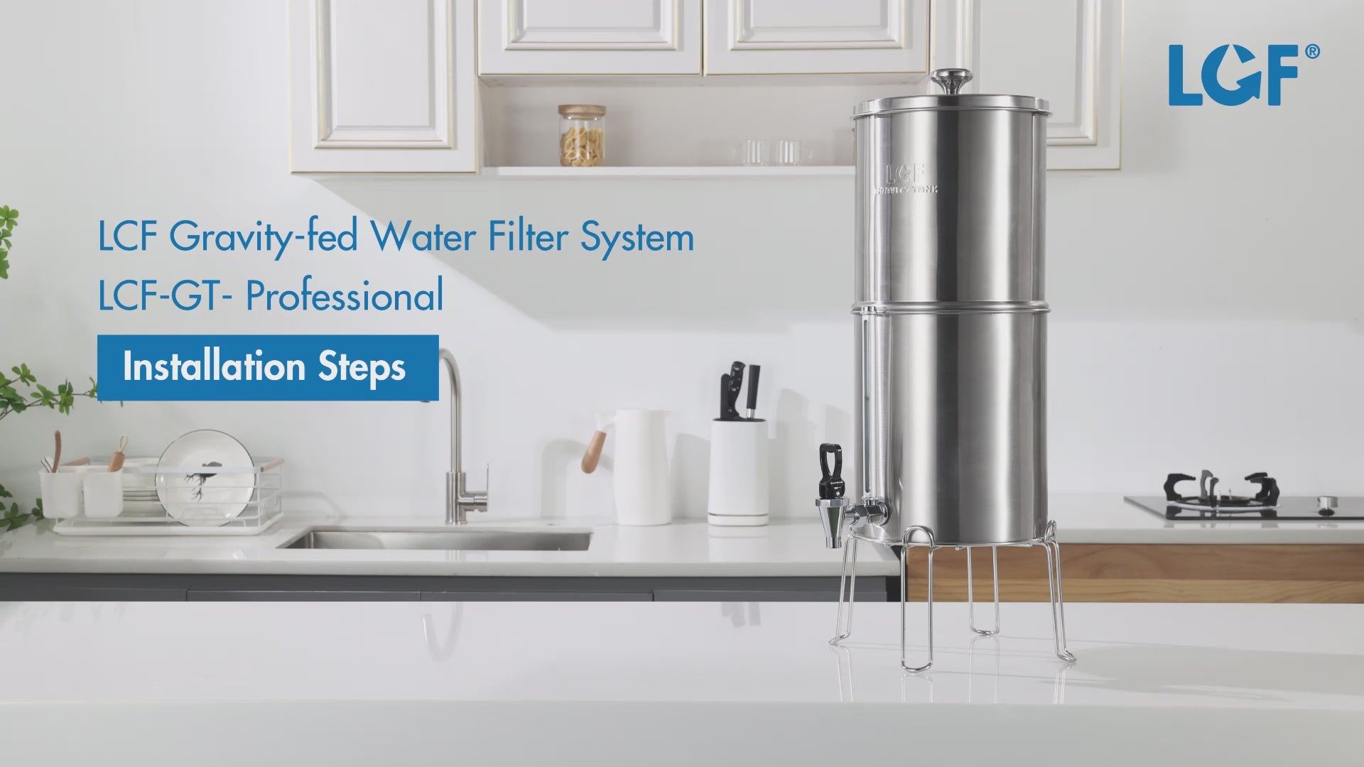 UV Gravity-fed Water Filter System, LCF-GT-UV